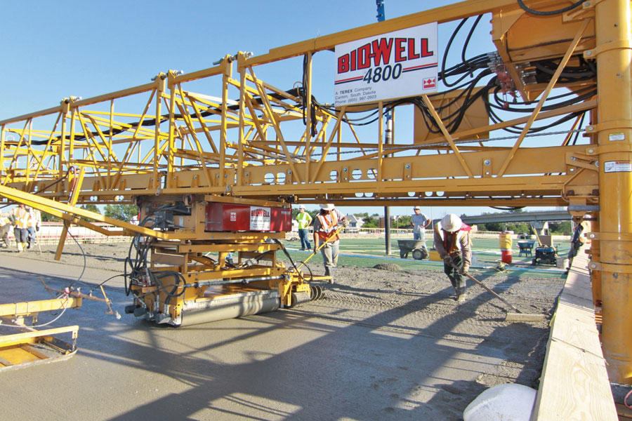 Terex Corp. + BidWell 4800 Bridge Paver Concrete Construction