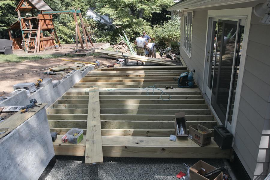 Supporting a Deck With a Retaining Wall Professional Deck Builder