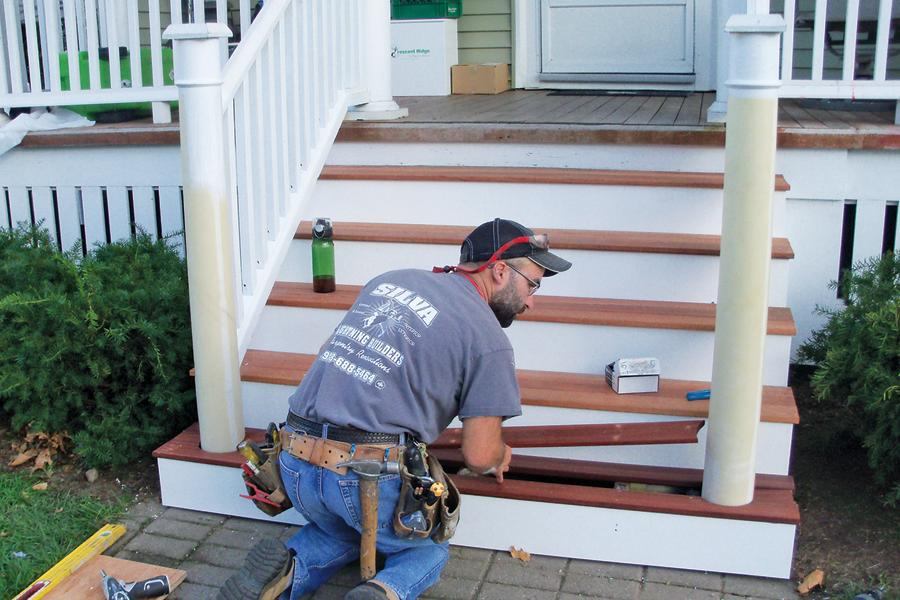 Rehabbing a Rotted Porch Stair Professional Deck Builder Structure