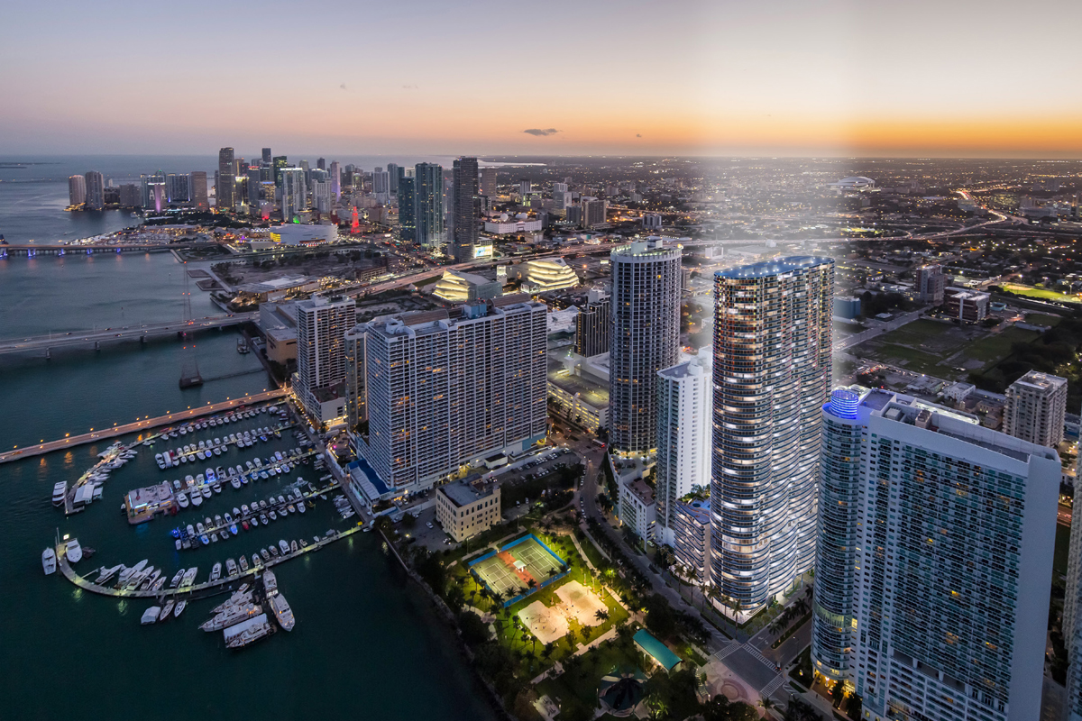 Aria on the Bay Architect Magazine Arquitectonica, Miami, Florida