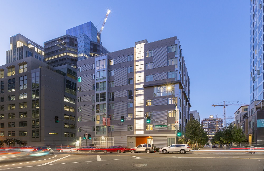 Affordable Housing Rises Next to Luxury Apartments, Offices Housing