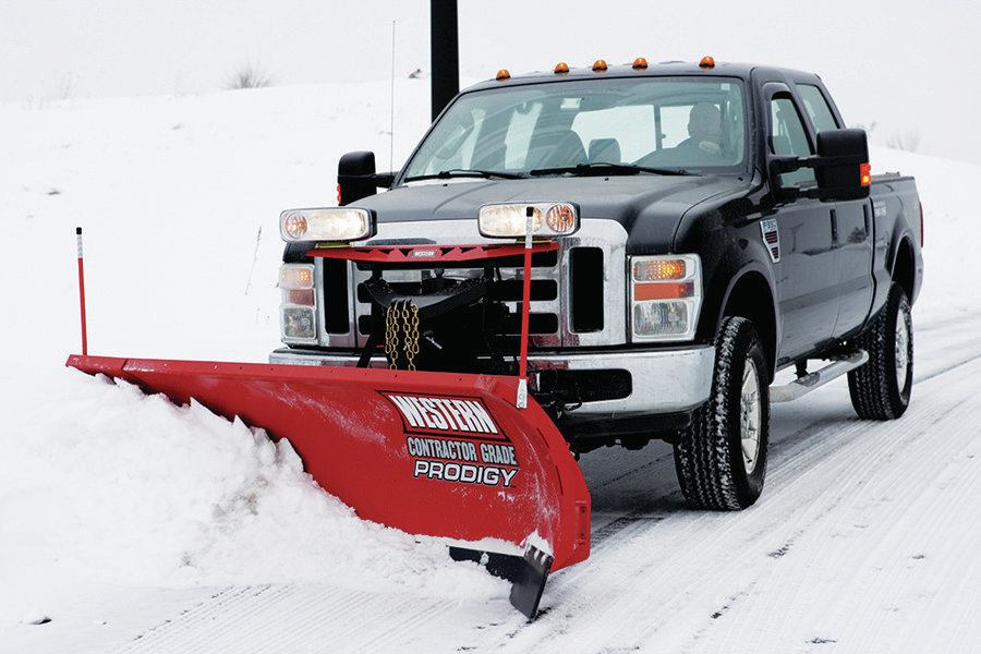 Western Products + Prodigy winged plow blade Concrete Construction Magazine