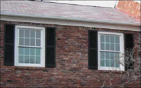 Window brick mold