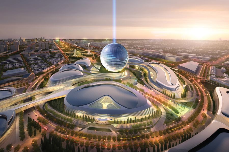 Adrian Smith + Gordon Gill Architecture Win Expo 2017 Design