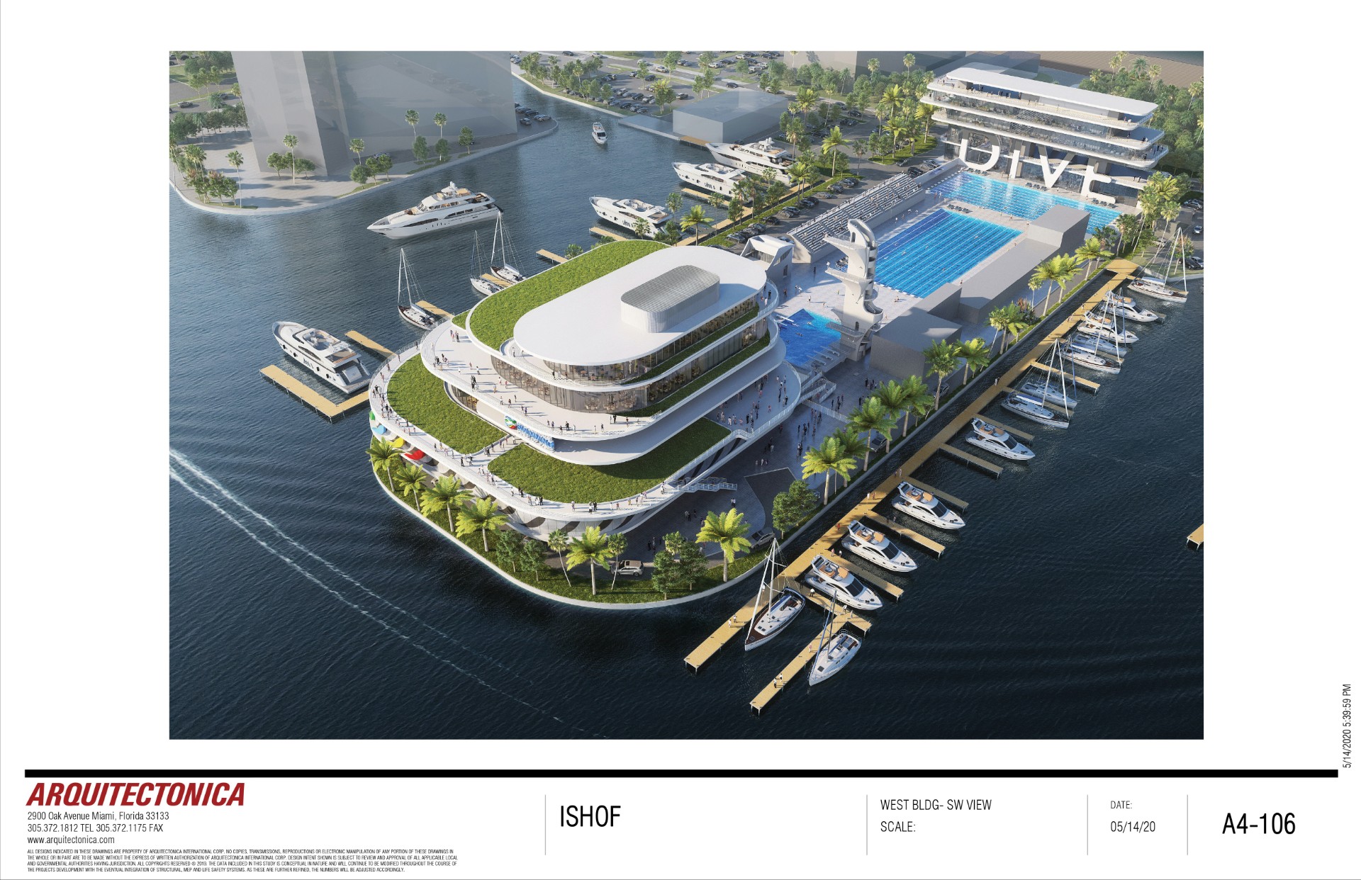 New International Swimming Hall of Fame Design Concept Revealed