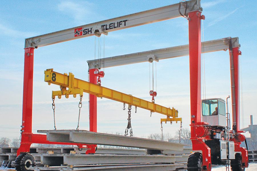 Shuttlelift DB70 doublebeam mobile gantry crane Concrete Producer