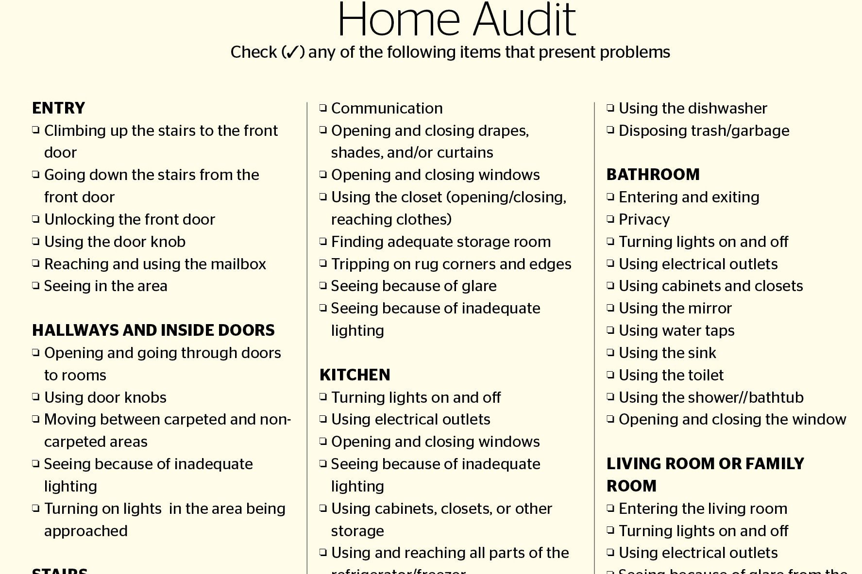 New Home Interior Design Checklist