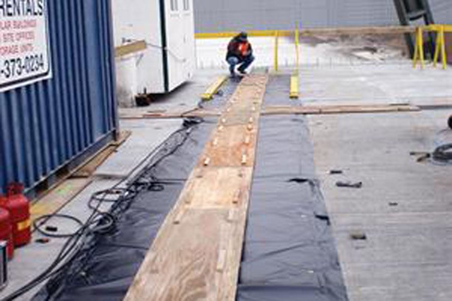 ElectricPowered Curing Blankets Aid Bridge Construction Concrete