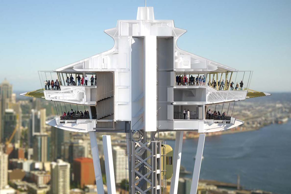 Space Needle Observation Deck Space Needle Advanced Interlayer