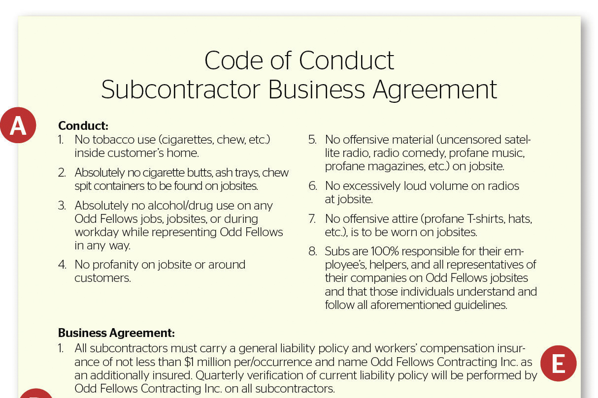 Playing by the Rules: Subcontractor Agreement | Remodeling