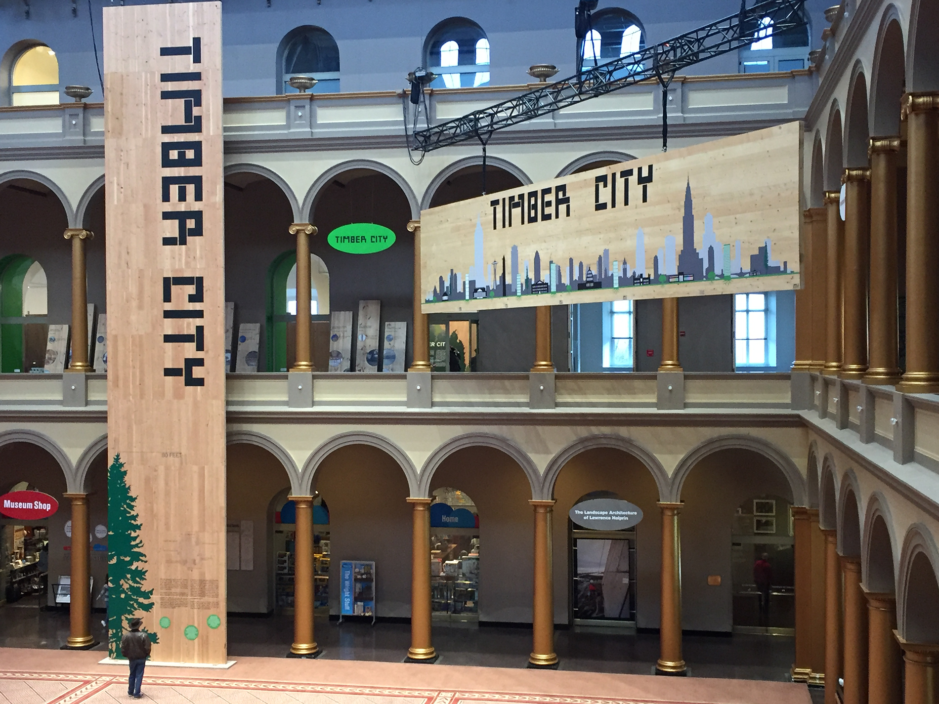 'Timber City' Exhibit Makes the Case for Wood vs. Steel or Concrete
