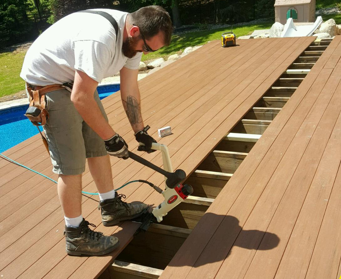 width of trex deck boards