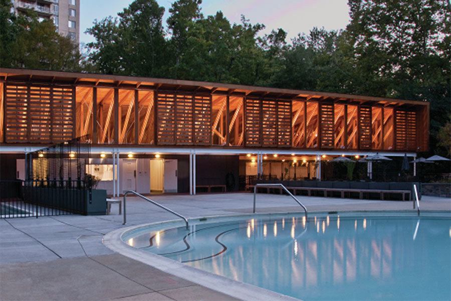 Somerset Pool House, Chevy Chase, Md. Builder Magazine