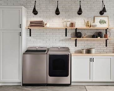 Samsung Offers Top Load Washer Dryer In Champagne Finish Builder Magazine