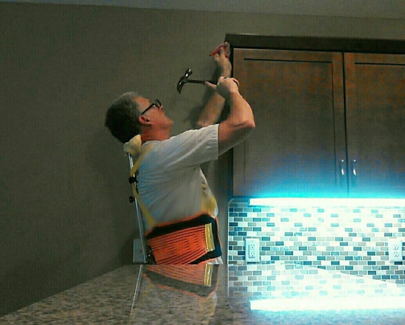 Neck assist alleviates stress and tension of overhead work Concrete