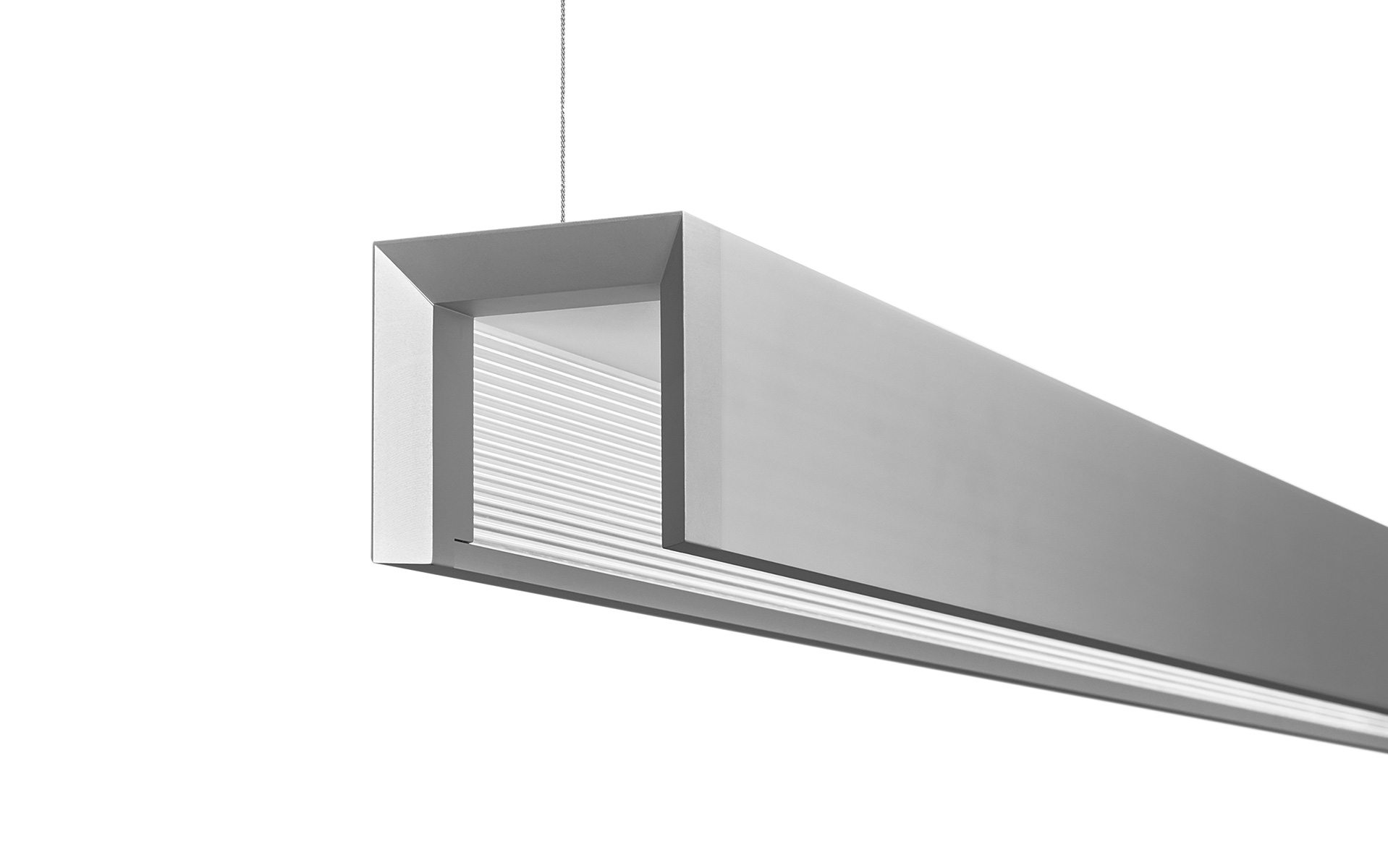 Suspended linear led lighting