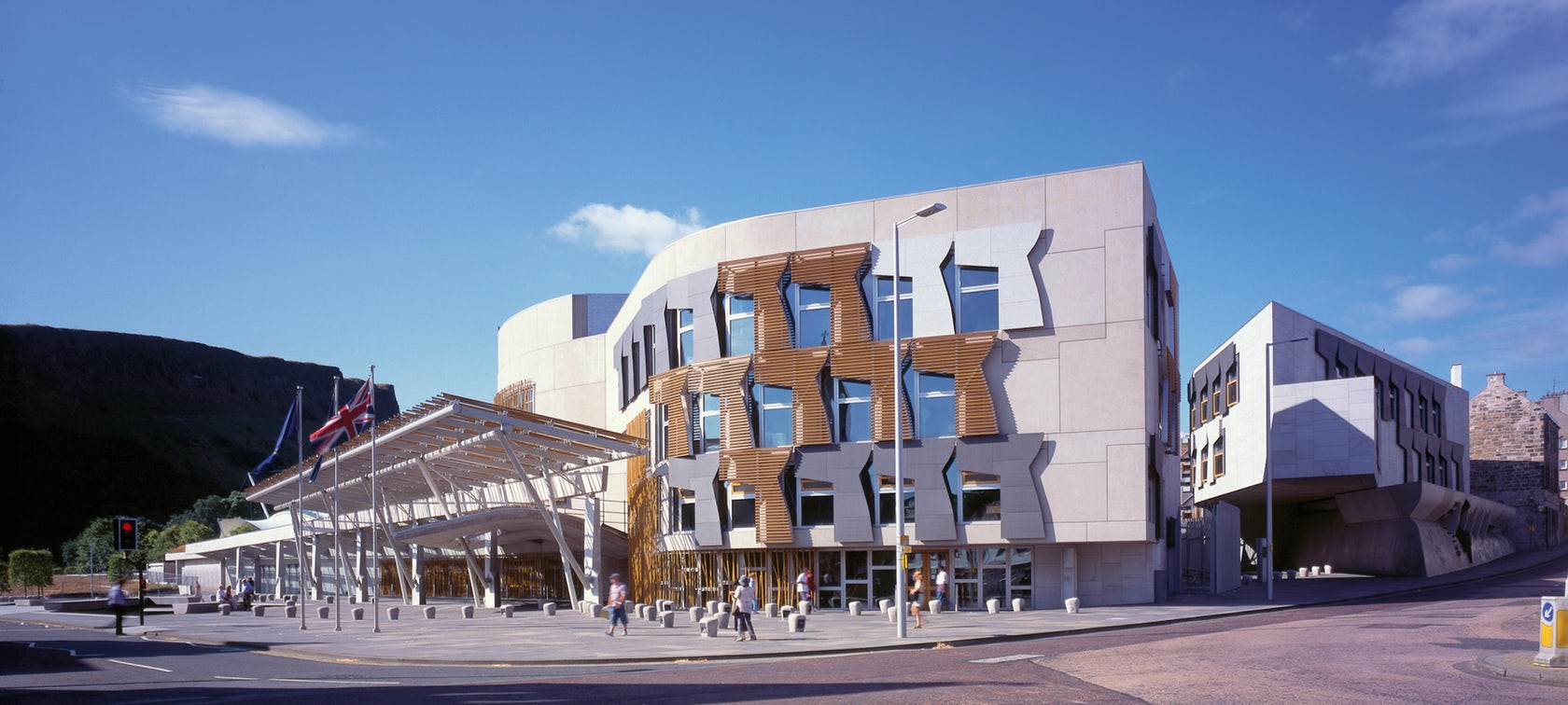 New Scottish Parliament Architect Magazine RMJM, Edinburgh, UNITED