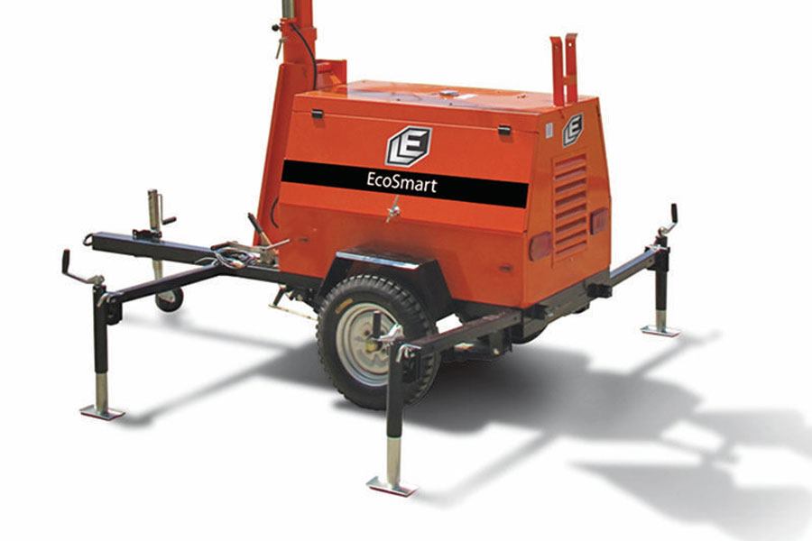 Light Engineering + XLE18M EcoSmart Light Tower Concrete Construction