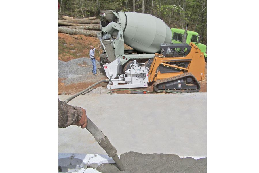 Blastcrete Equipment Co. RD6536 Skidsteer Pump Attachment Concrete