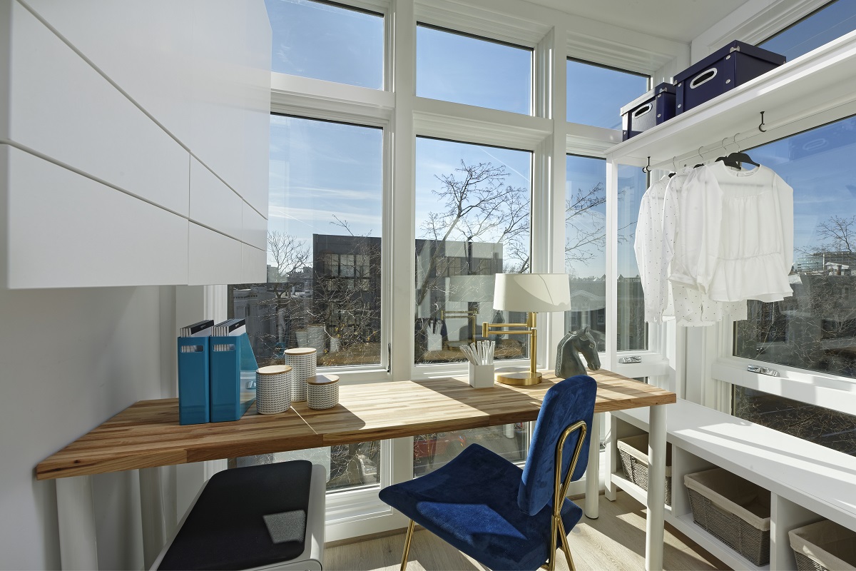 View of Project Gallery: Bedroom Flex Space Doubles as Light-Filled Home Office ...