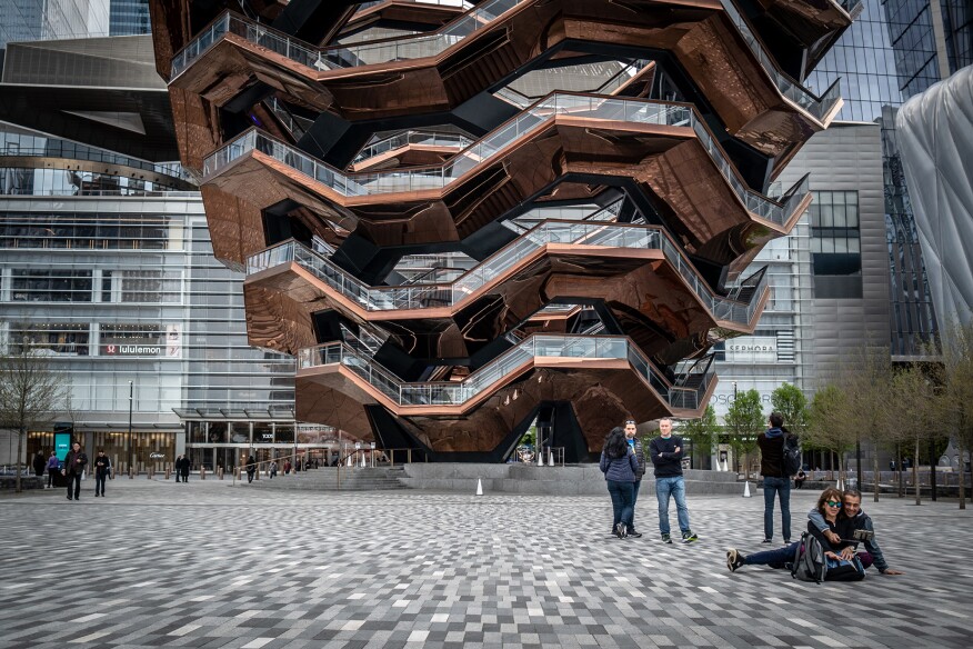 Vessel in the Hudson Yards courtyard