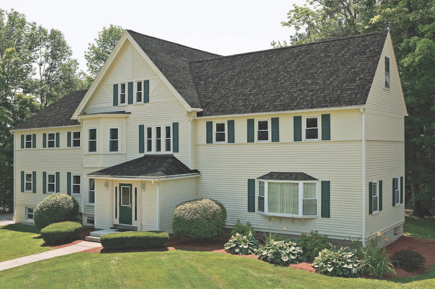 IKO's Cambridge Cool Colors shingles are designed to reflect solar energy to help keep homes cooler.