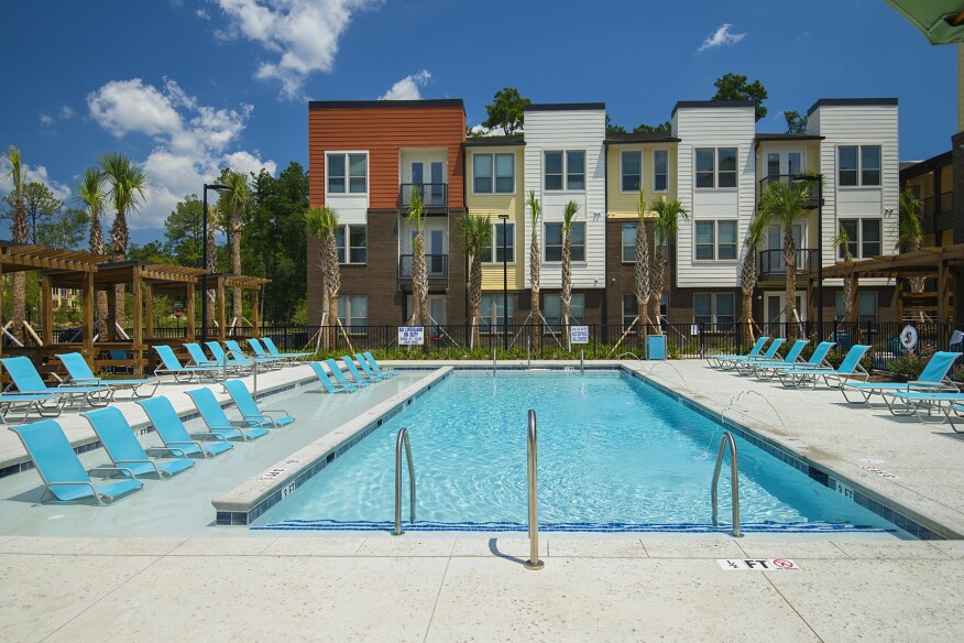 saltwater swimming pool, cabanas, low-rise, master plan, master-planned community, mixed-use, mixed product, Charleston