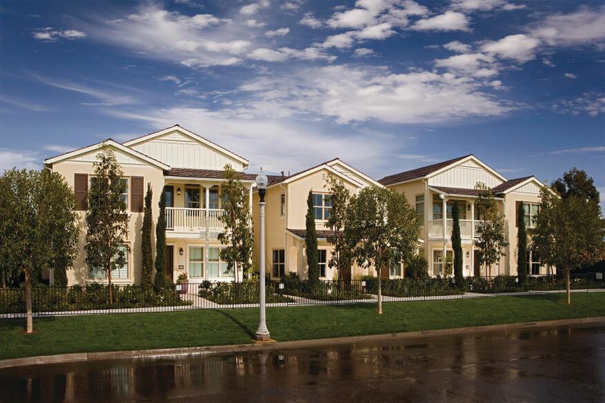 IRVINE REDESIGN: Like many other developers and builders, the Irvine Co. commissioned new, smaller home plans to appeal to buyers at Irvine Ranch. These Bassenian Lagoni-designed homes have been selling well in Irvine’s Woodbury community.