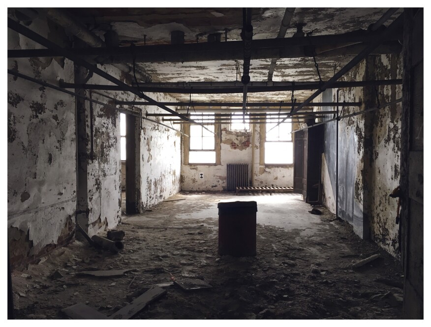 The quarantine ward of the hospital that opened on Ellis Island in 1901