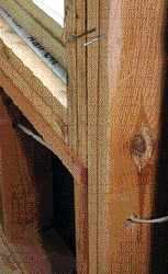 The rough sill will have to be beat or planed flush to the jacks.