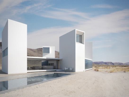 Four Eyes House, Coachella Valley, Calif., by Edward Ogosta Architecture