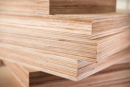 Sheets of plywood