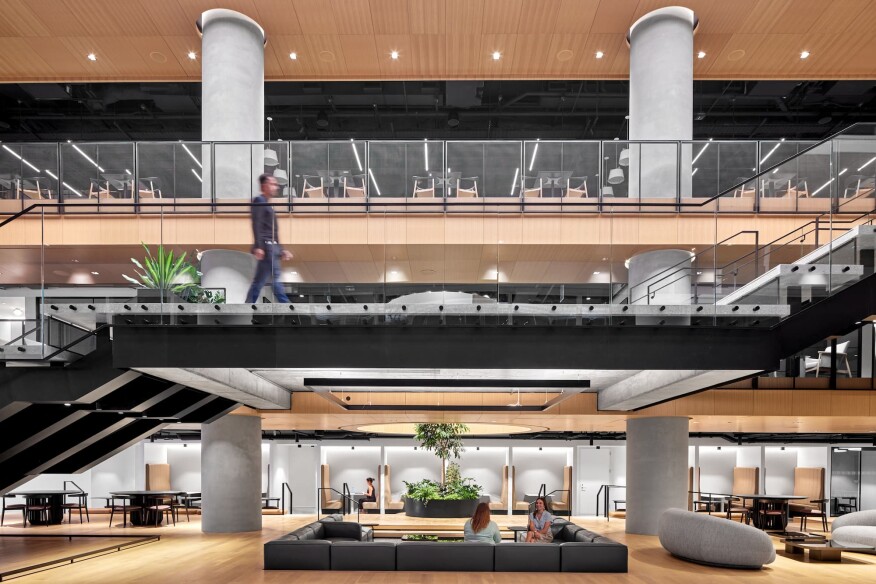 Marriott International Headquarters, designed by Gensler. The Clarient Group provided Smart Building Consulting and Project Management Services on the 785,000 SF project.
