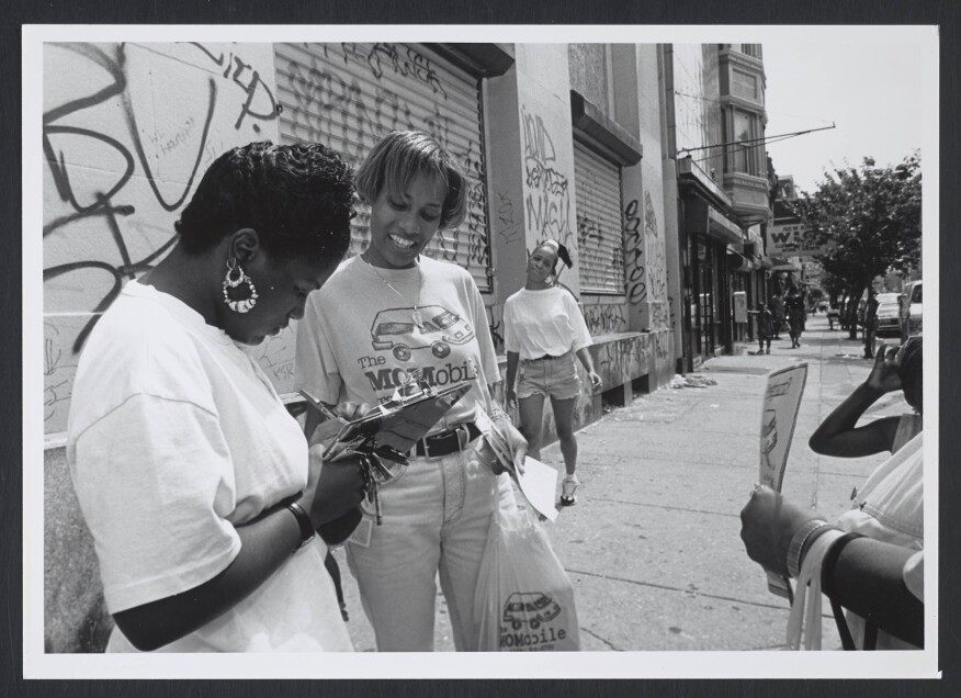 Maternity Care Coalition staff serving their clients in Philadelphia, 1980s.