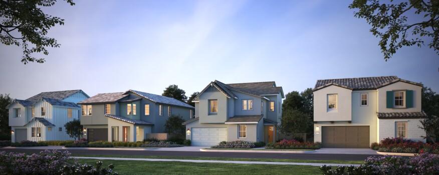 A rendering of the Botanica neighborhood in the Village at Rienda at Rancho Mission Viejo.