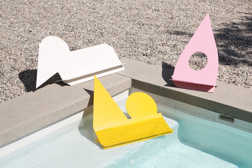 A reimagination of the garden gnome, this ornamental object is designed for indoor and outdoor spaces and is available in three silhouettes.