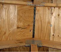 Roof sheathing that’s narrower than 24 inches or that doesn’t span at least three rafters can feel soft or even break under the weight of a roofer.