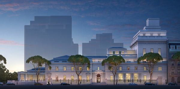 Artist's rendering of the plan's elevation, viewed from 70th Street.