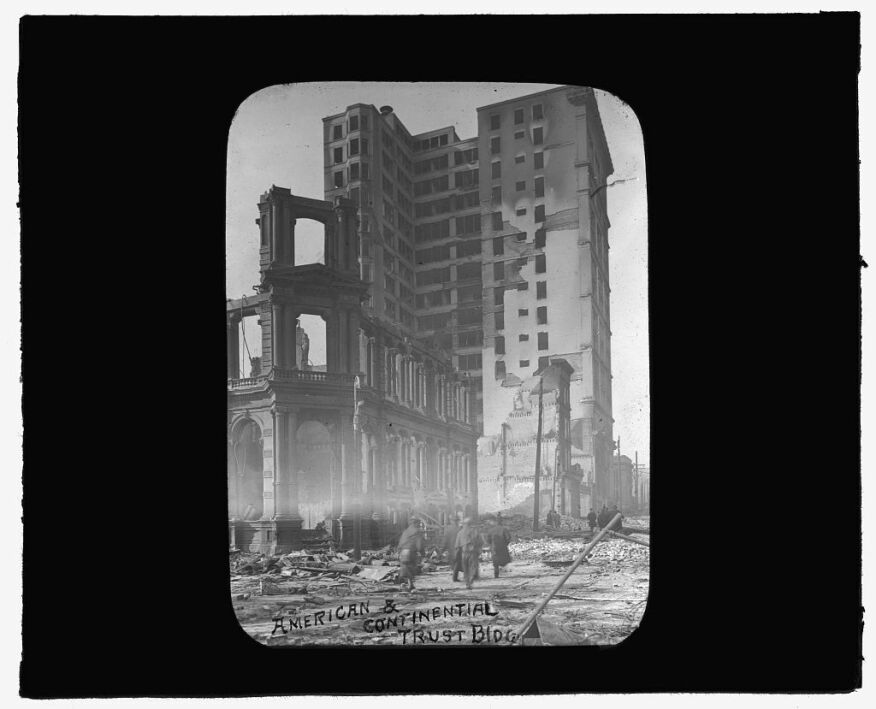 The Continental Trust Building after the 1904 fire