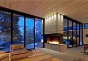 Living to fireplace