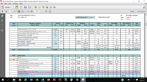 construction estimate excel template