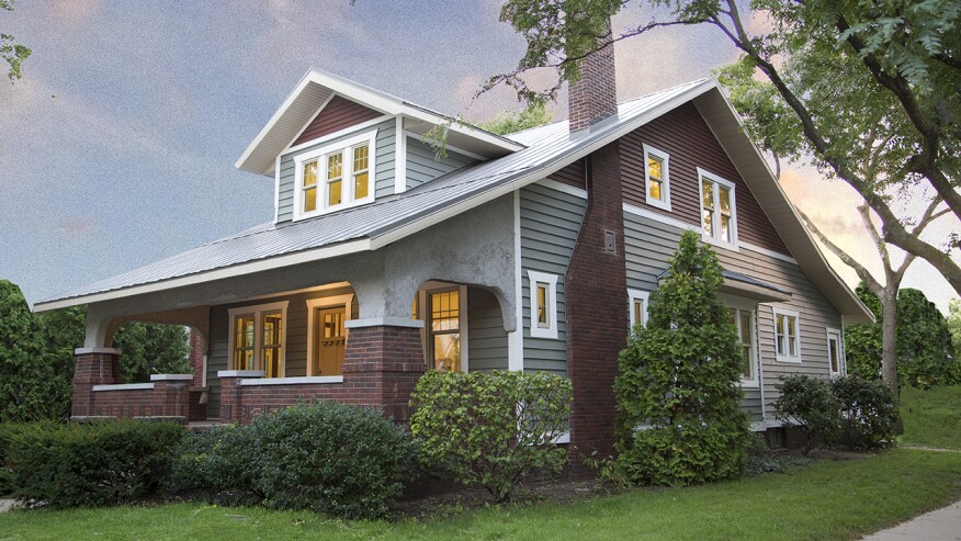 The finished exterior of the ReNEWW House. 