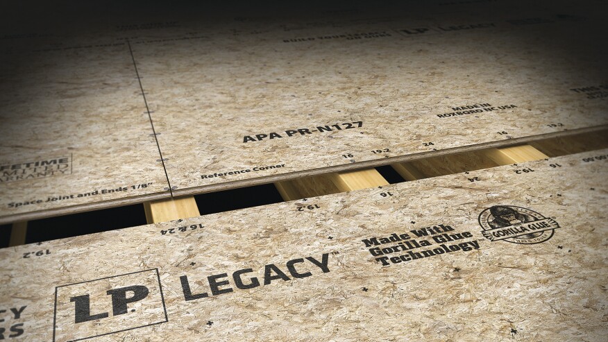 LP Legacy subflooring