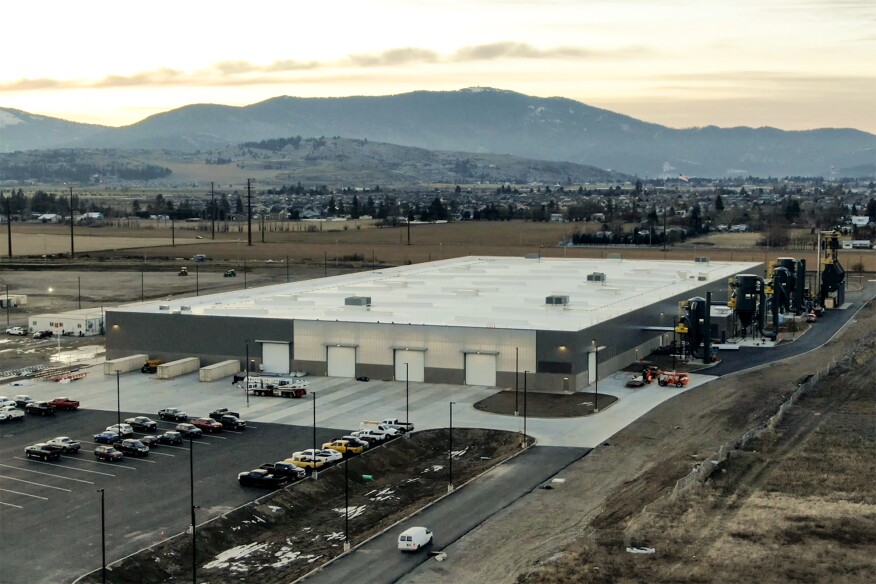 Katerra's CLT manufacturing facility in Spokane, Wash.