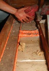 Gaps where wall plates meet the attic floor must also be sealed.

