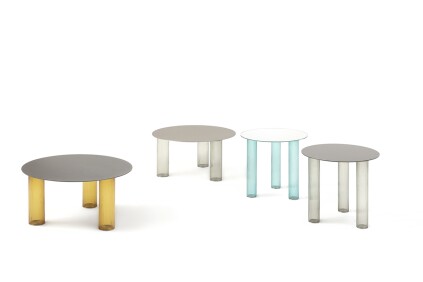 Echino glass tables by Sebastian Herkner for Zanotta