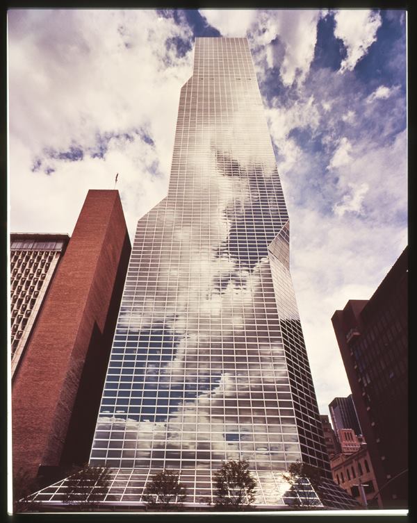 Opened in 1976, the One UN New York hotel, formerly the Millennium UN Plaza hotel, designed by Kevin Roche, FAIA, is clad in PPG’s Solarban glass.