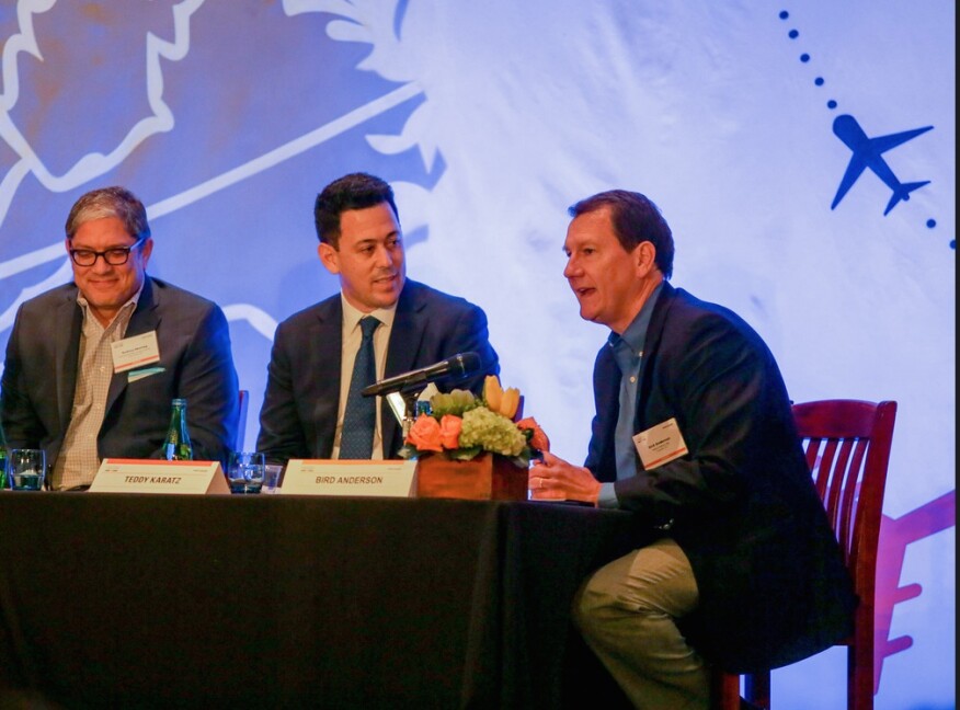 Housing Leadership Summit Shark Tank &quot;Sharks:&quot; (from left) Rodney Montag, Theodore Karatz, and Bird Anderson