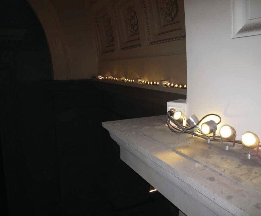 Mock-ups were an extremely important part of the design process in determining light source and color temperature selection along with aiming angles.