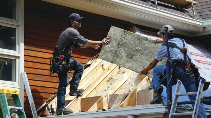 ... and insulated the cavities with Roxul mineral wool.